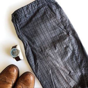 Quicksilver grey plaid shorts